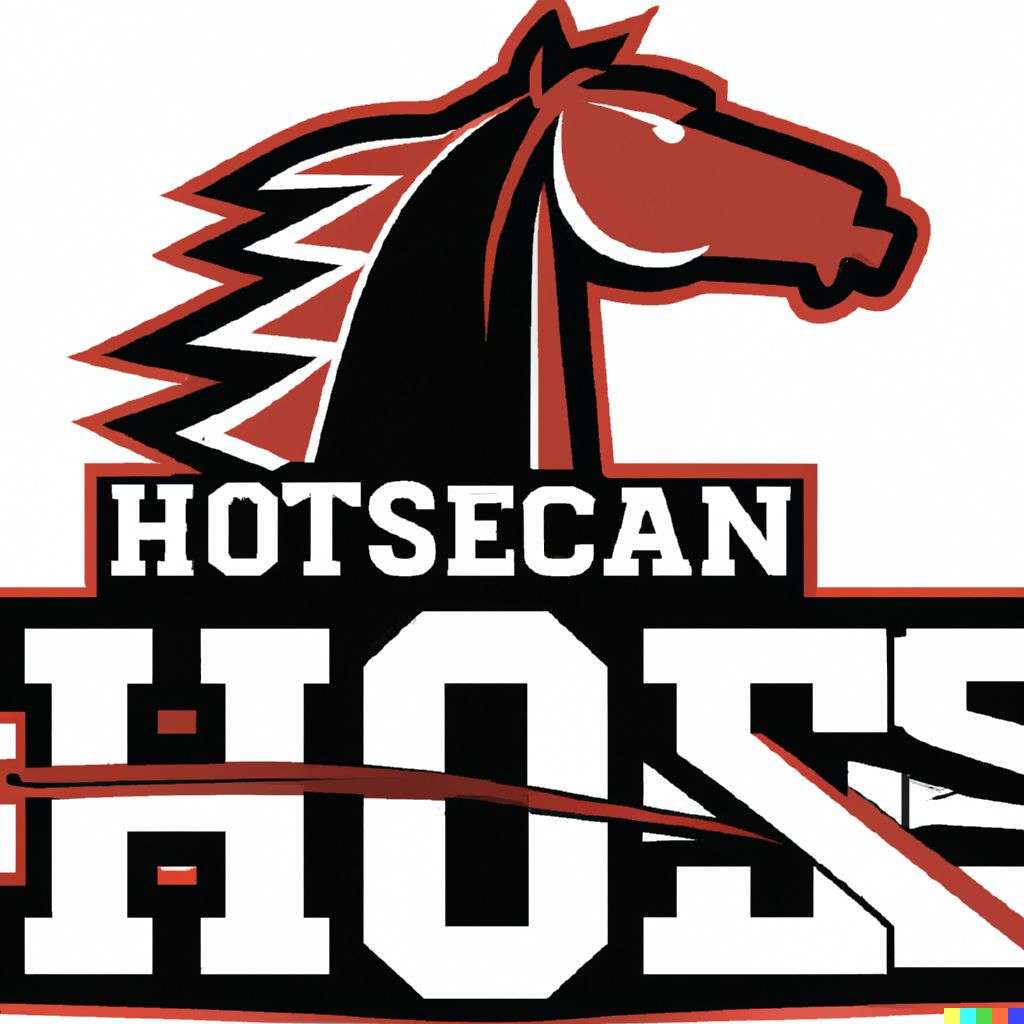 a horse, NHL team emblem design